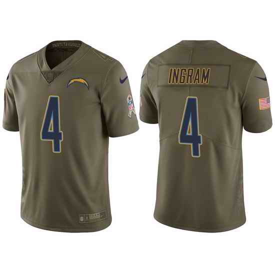Mens Chargers melvin ingram olive 2017 salute to service jersey